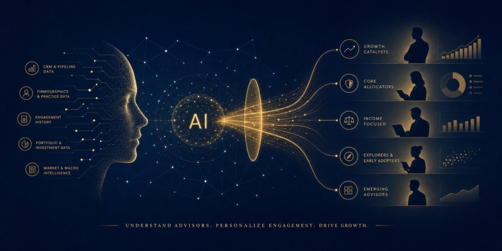 AI-Powered Advisor Segmentation for Fund Issuers — editorial illustration