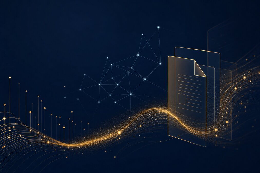 AI tools for advisor content production — editorial illustration