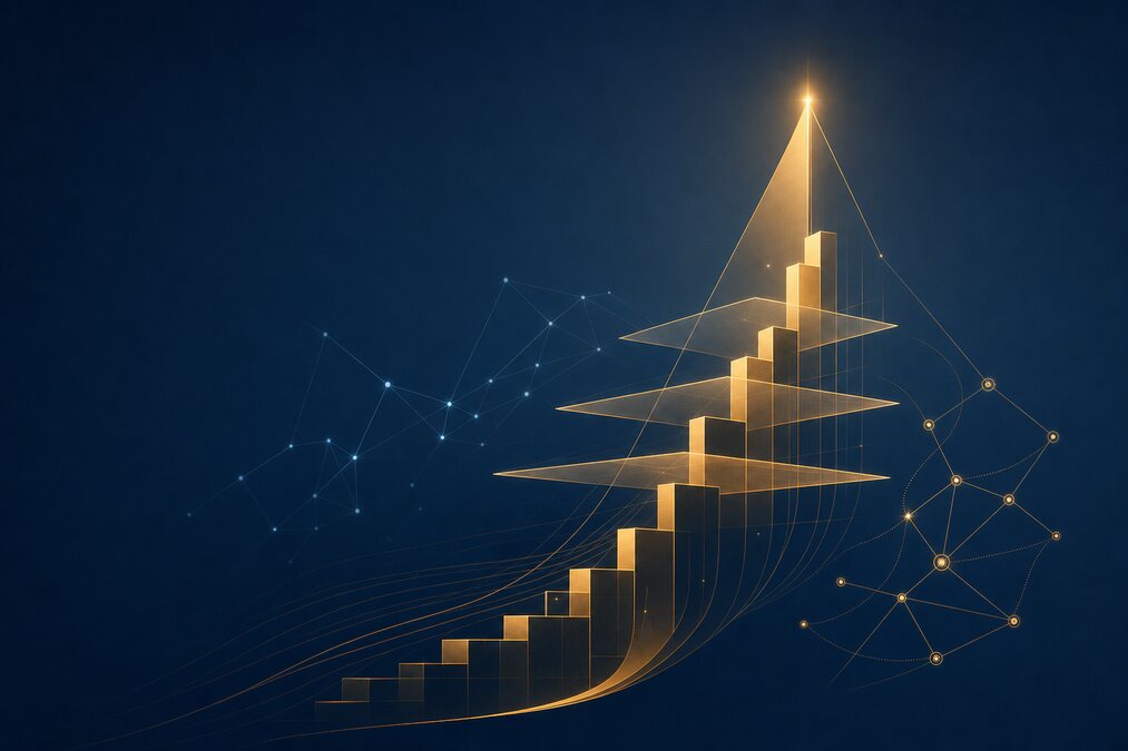 Generative Engine Optimization for wealth management firms — editorial illustration